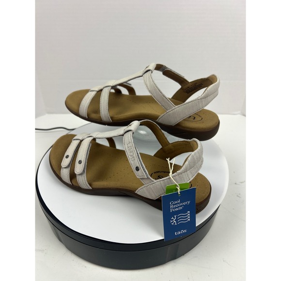 TAOS Womens Sandals Off White White Leather Arch Comfort Support Work US 7M - Picture 12 of 17